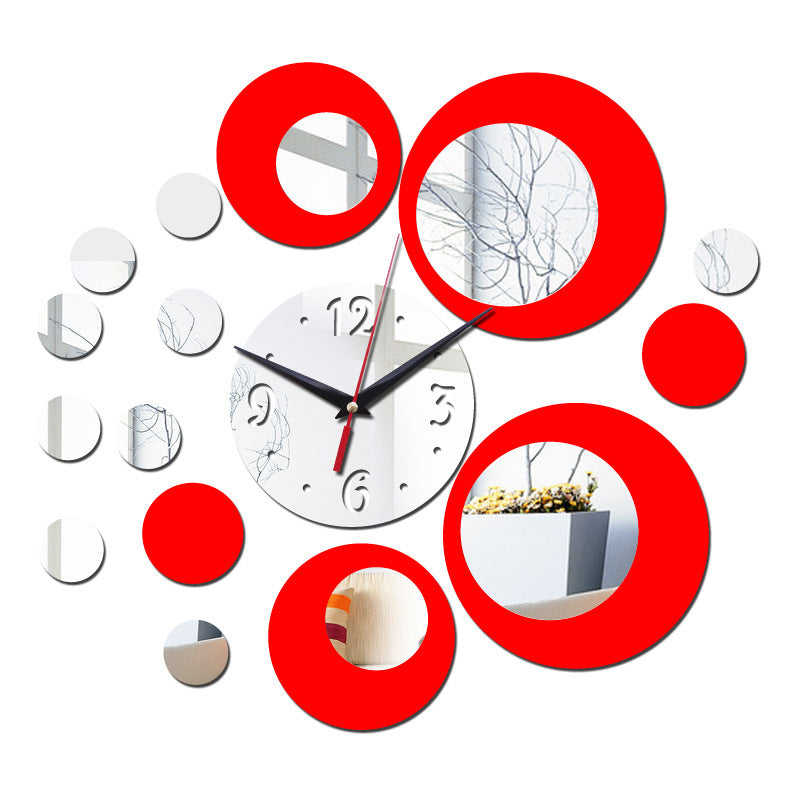 3D Acrylic Mirror Wall Clock