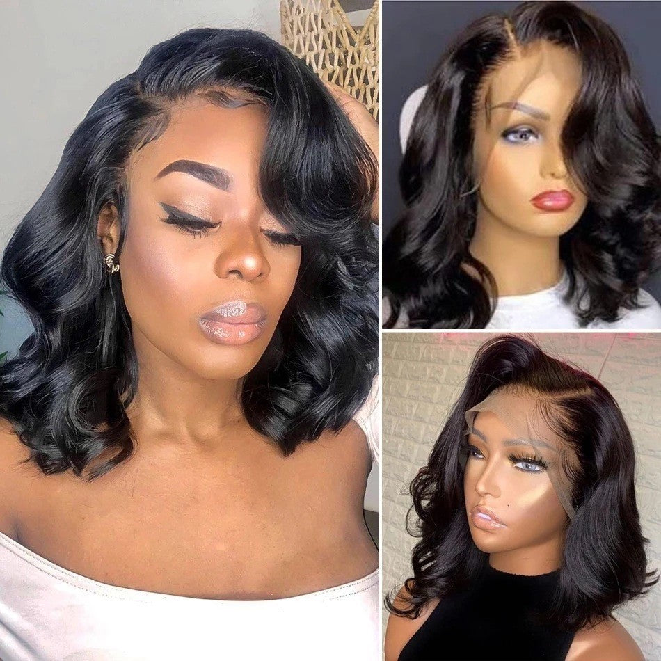 Black Lace Partial Wig