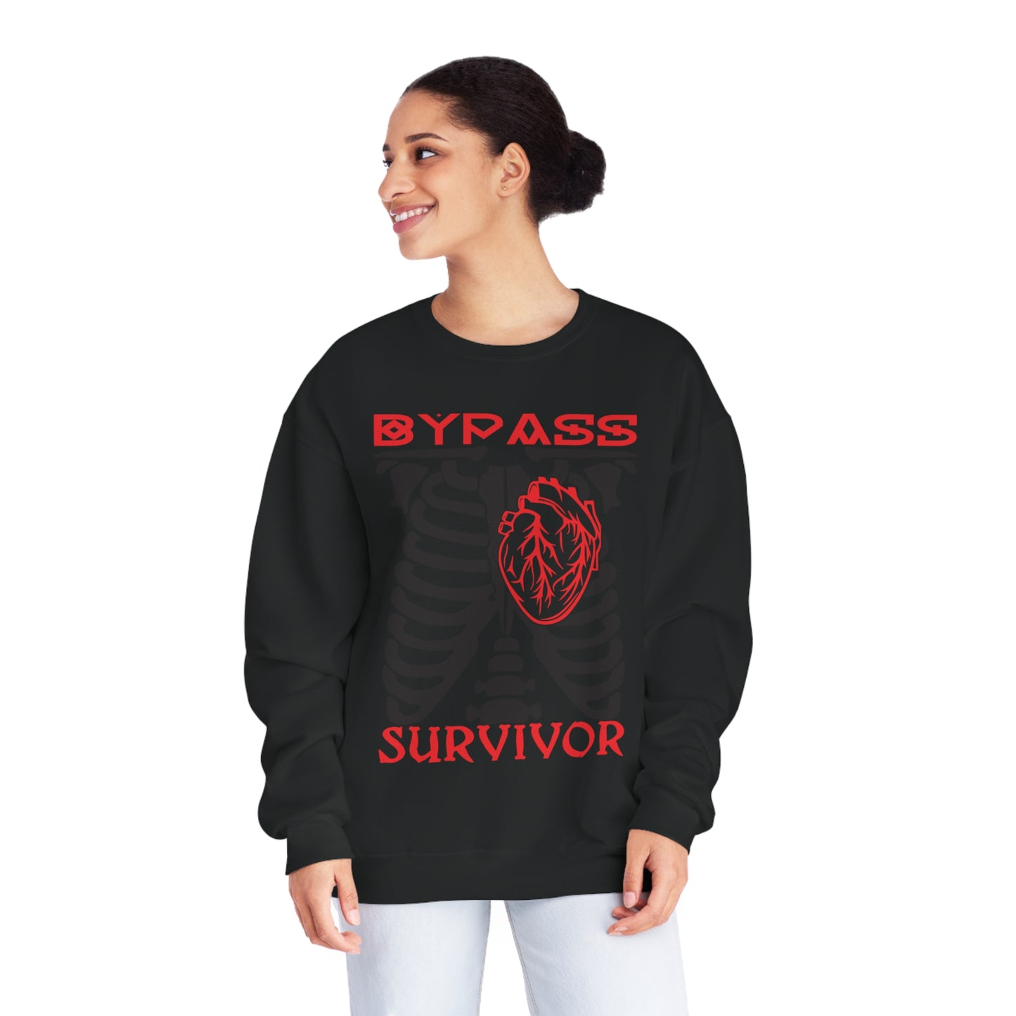 Heart Bypass Survivor., Unisex NuBlend® Crewneck Sweatshirt