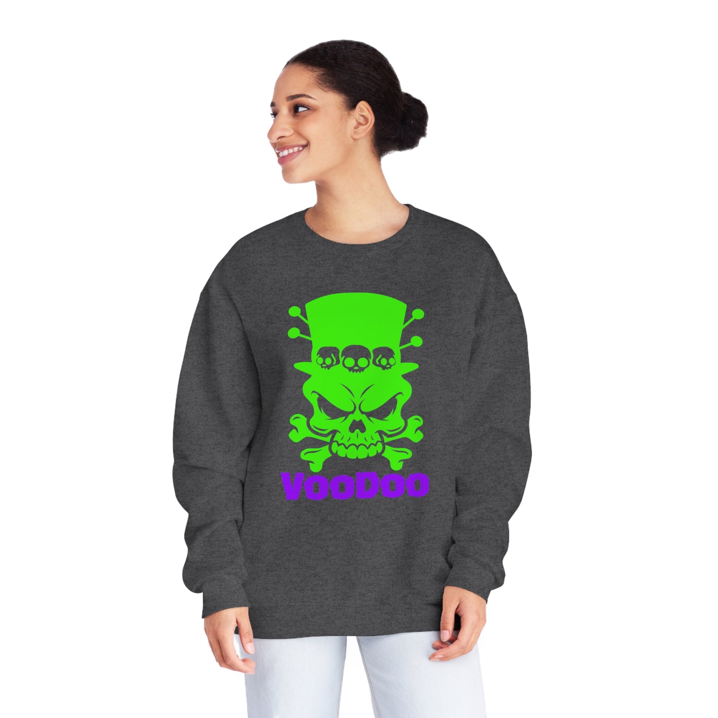 VooDoo Skull, Unisex NuBlend® Crewneck Sweatshirt