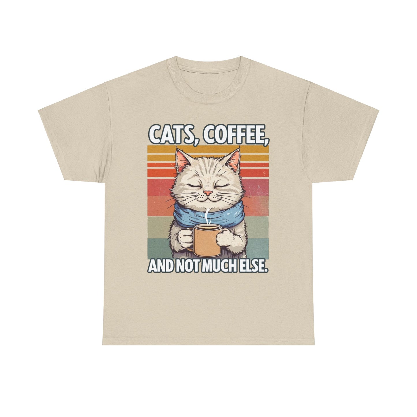 Cats, Coffee and not much else. Heavy Cotton T-Shirt