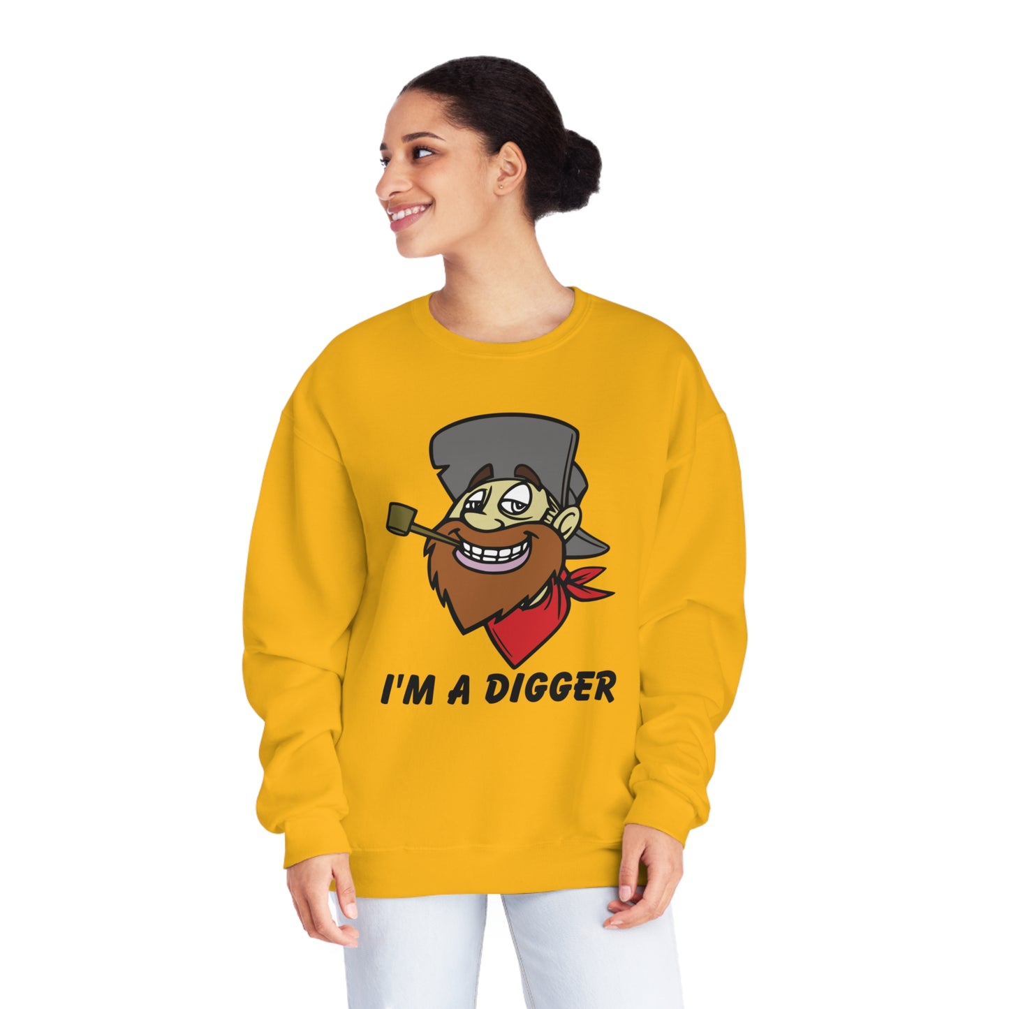 I'M a Digger, Unisex NuBlend® Crewneck Sweatshirt