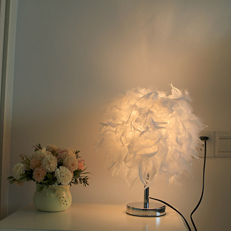 Feather Table Lamp