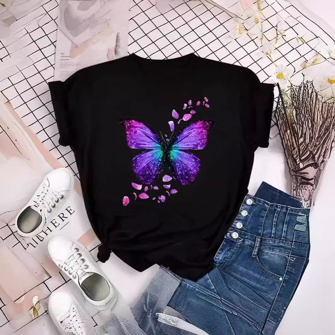 Butterfly Petal Printed T-shirt