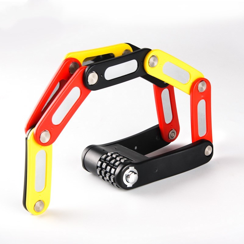 Mini password folding bicycle lock