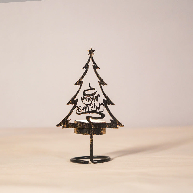 Metal Christmas Candle Holder