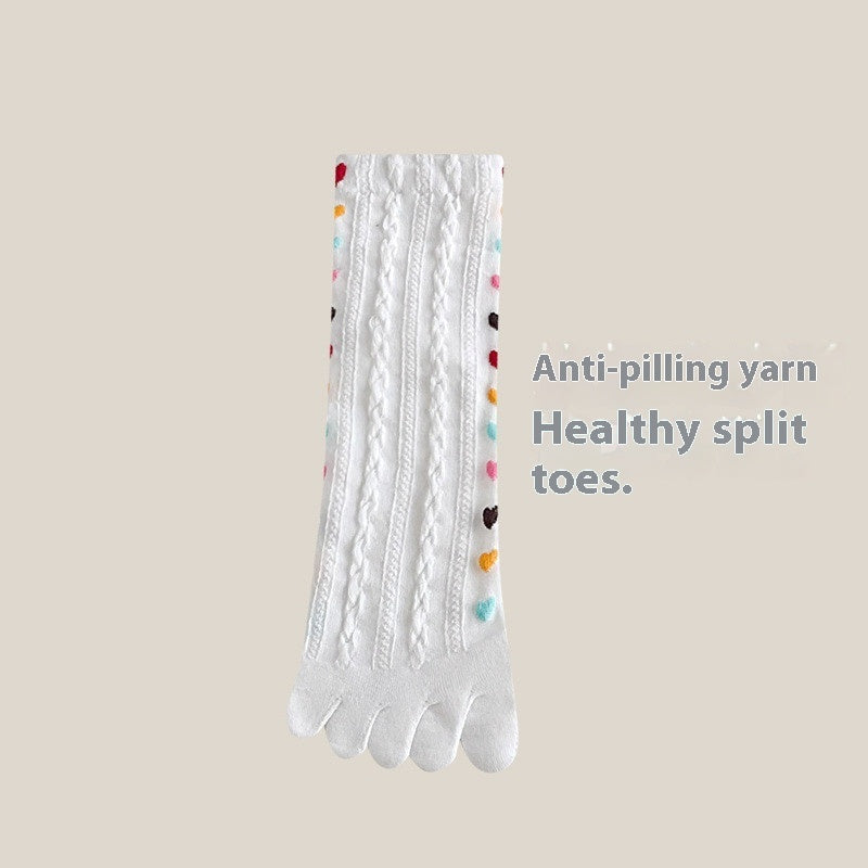 Split Toe Breathable Long Socks