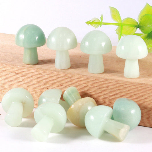 Natural Semi-precious Stone Mushroom Decoration