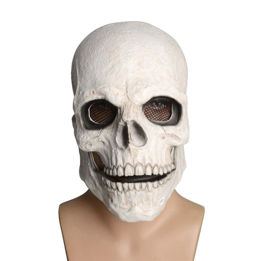 Full Head Skull Headgear With Movable Mouth