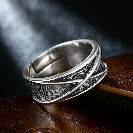 Men's Space-time Marcasite Ring