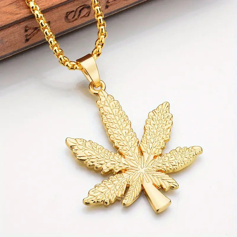 Marijuana Leaf Necklace.