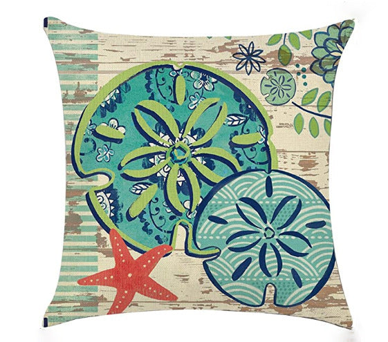 Sea Life Linen Pillowcase