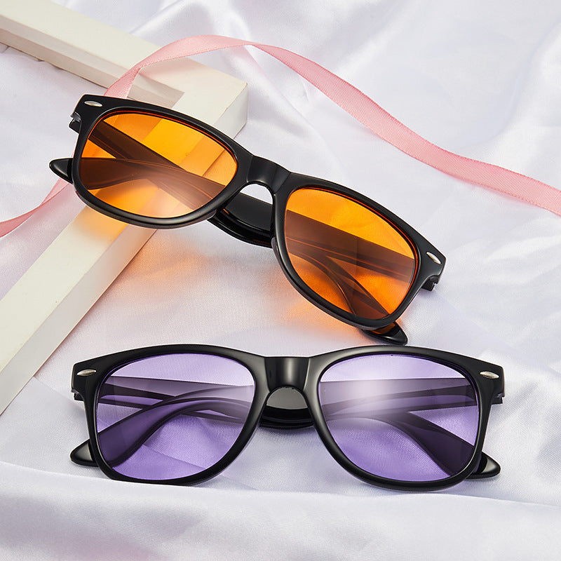 Retro Tinted Candy-colored Sunglasses