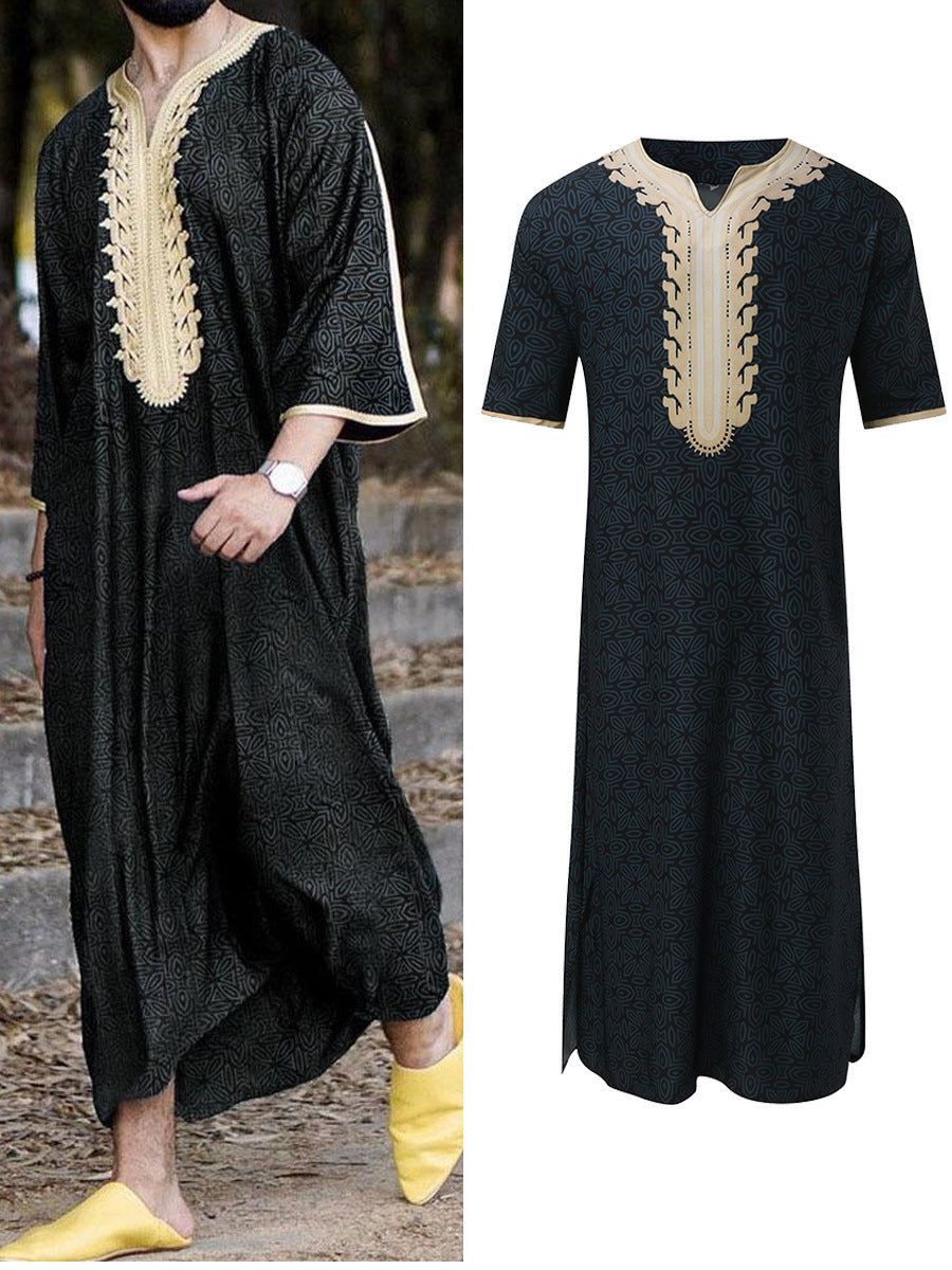 Short Sleeve Arab Style Robe