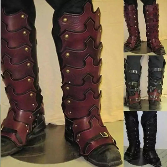 European Medieval Court Warrior Leg Guard Props