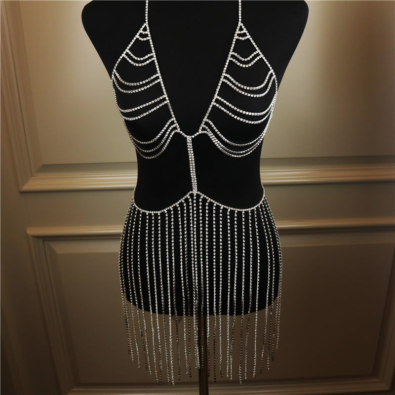 Nightclub Rhinestone Body Chain