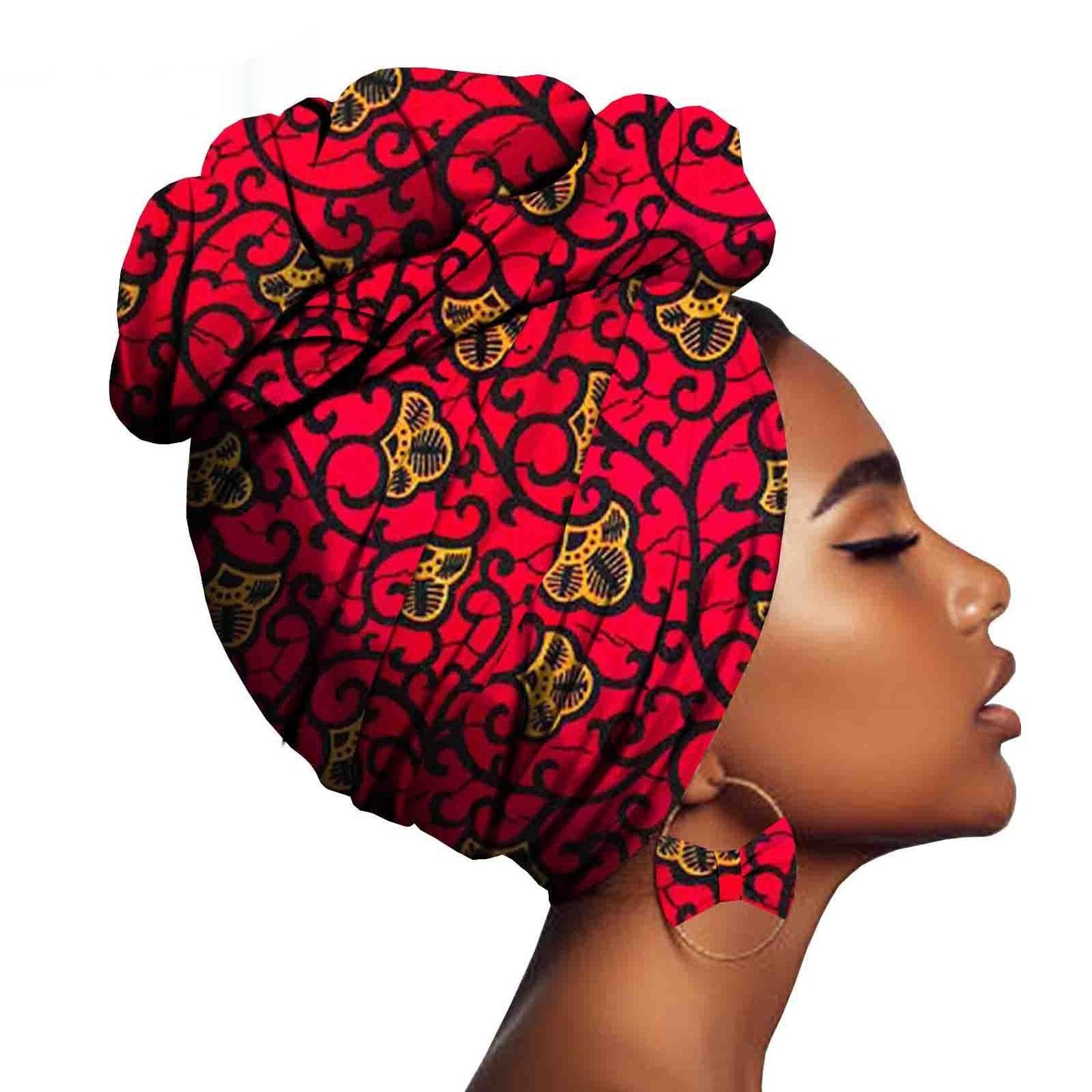 African Printed Batik Headscarf