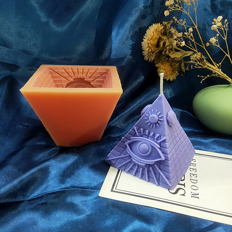 DIY Candle Pyramid Silicone Mold