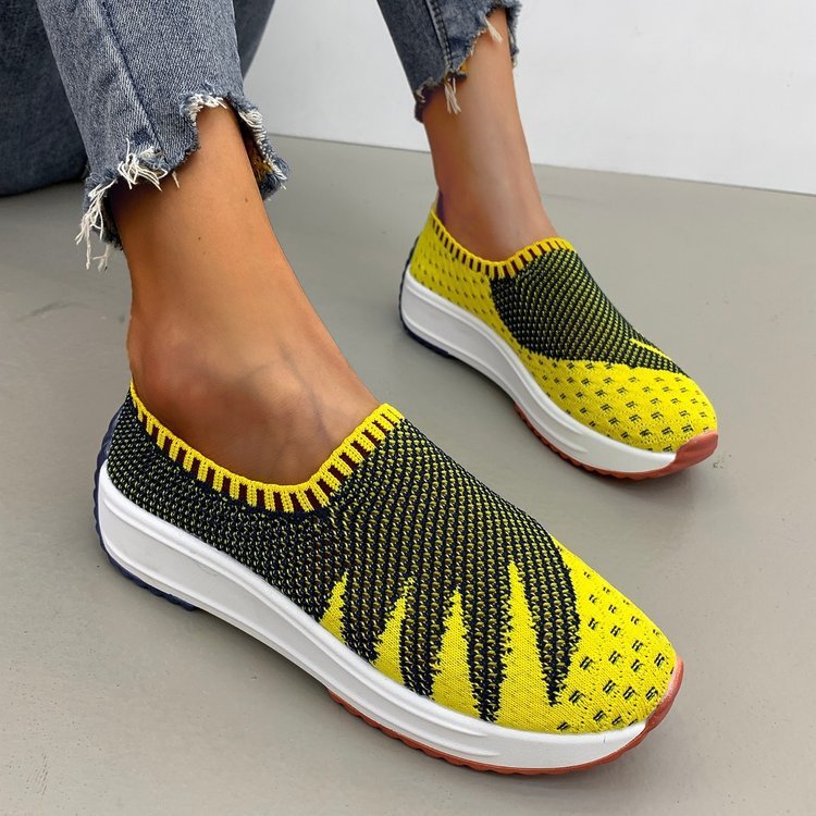 Flyknit Breathable Wedge Sneakers