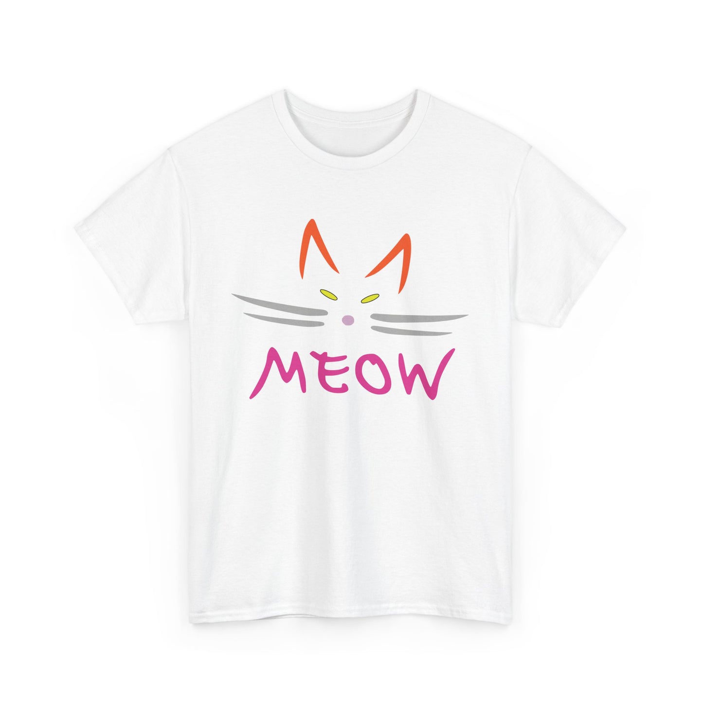 Meow. Heavy Cotton T-Shirt