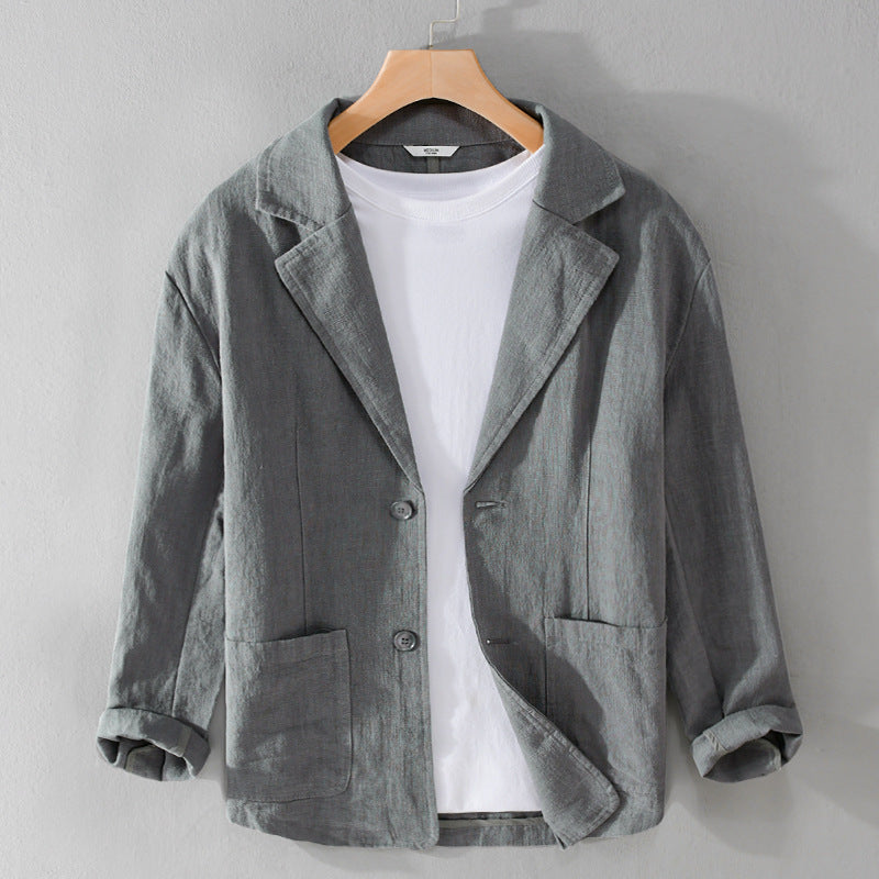 Men's Short Sleeve Casual Suit Jacket