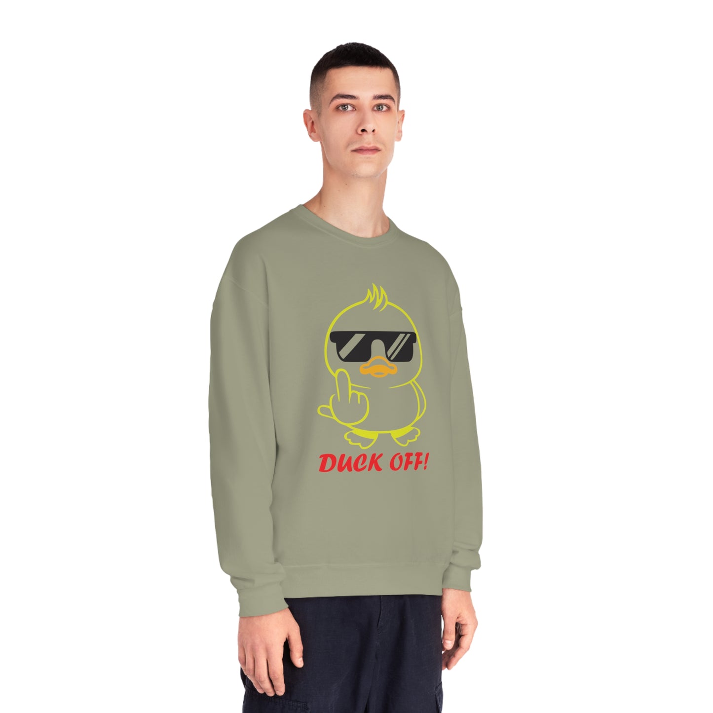 Duck Off, Unisex NuBlend® Crewneck Sweatshirt