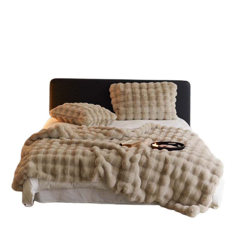 Fur Rabbit Hair Sofa Blanket