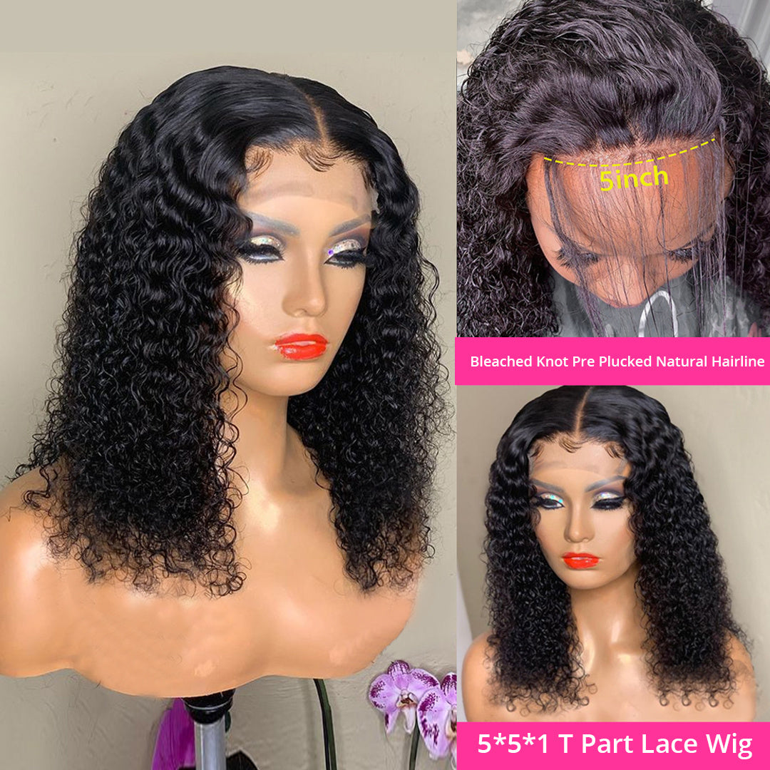 Short Brazilian Lace Front Bob Wig Human Hair