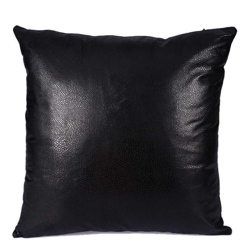 Retro Leather Sofa Pillowcase Cover