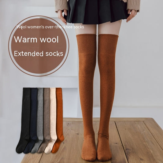 Extended Thickened Fleece-lined Warm Thick Socks