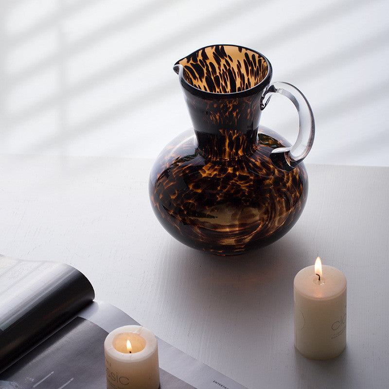 Tortoiseshell Glass Vase Decoration