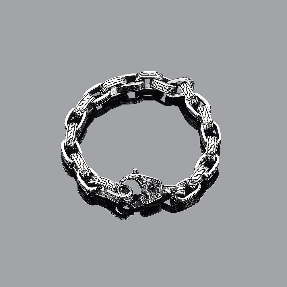 Vintage Pattern Titanium Steel Bracelet