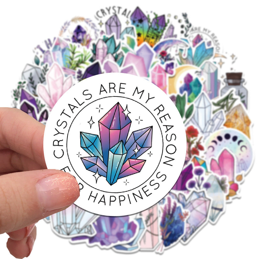 50 Dreamy Crystal Graffiti Stickers