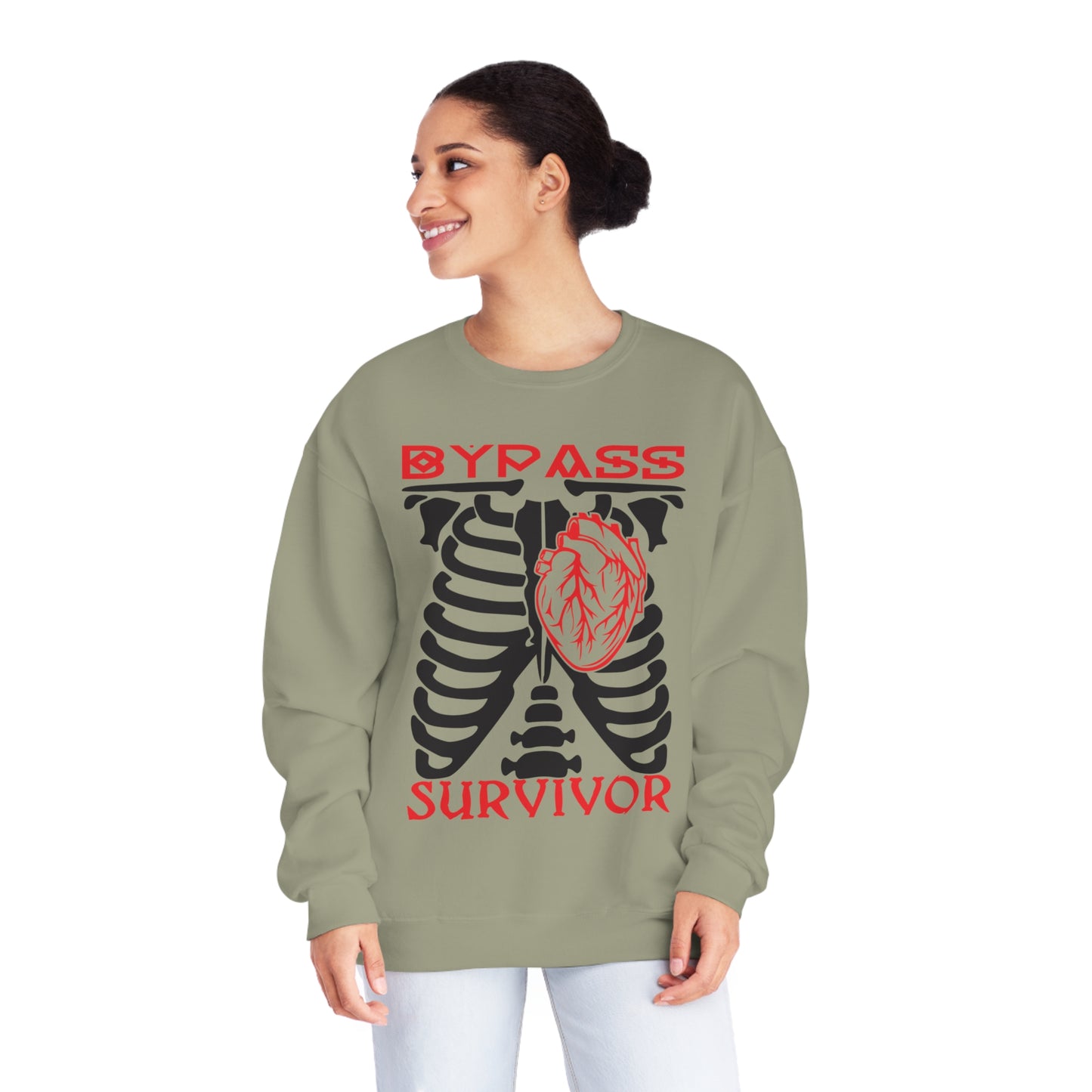 Heart Bypass Survivor., Unisex NuBlend® Crewneck Sweatshirt