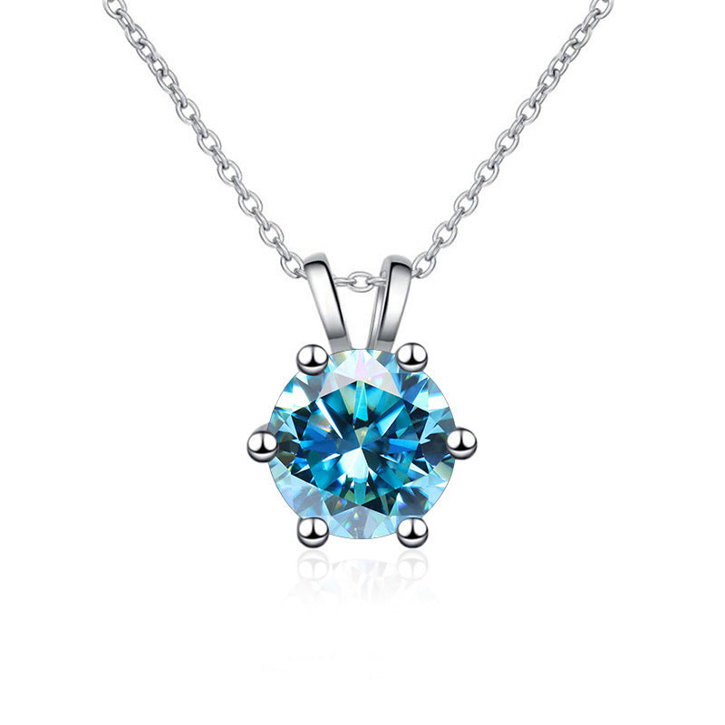 S925 Silver Pendant Diamond Necklace