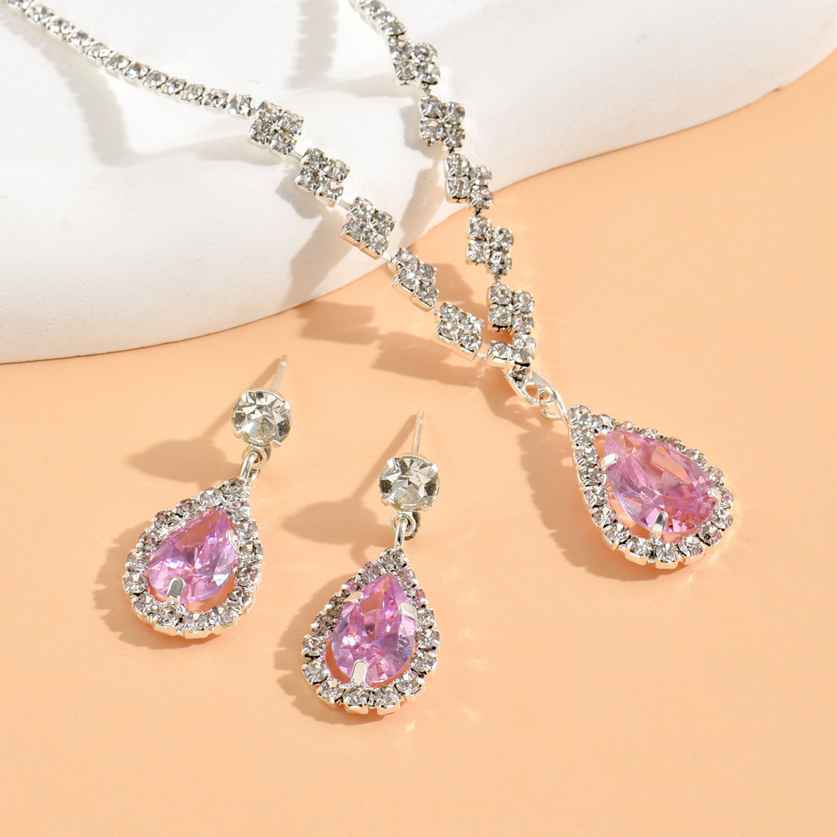 Zircon Fashion Necklace Set