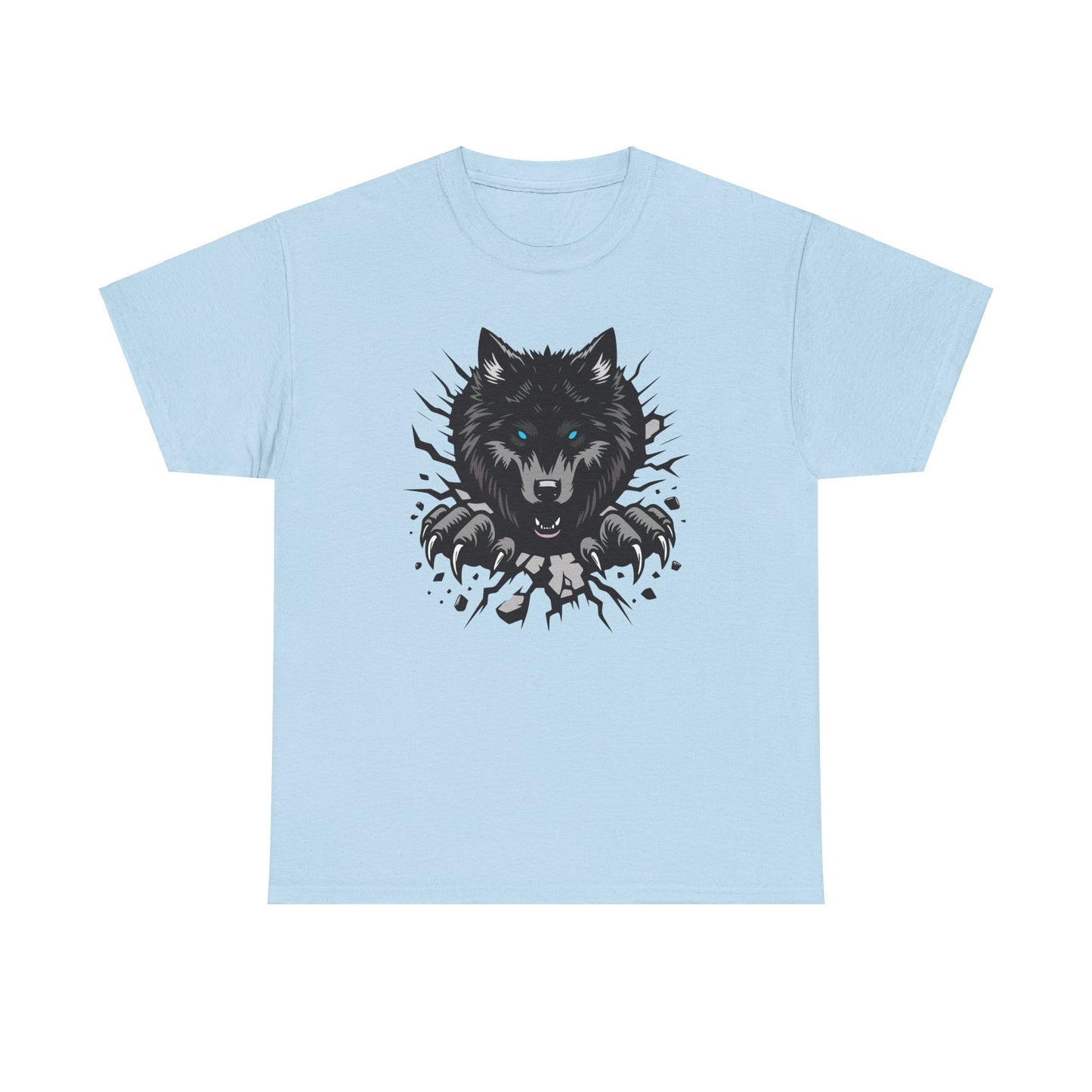 Breaking Out Wolf. Heavy Cotton T-Shirt