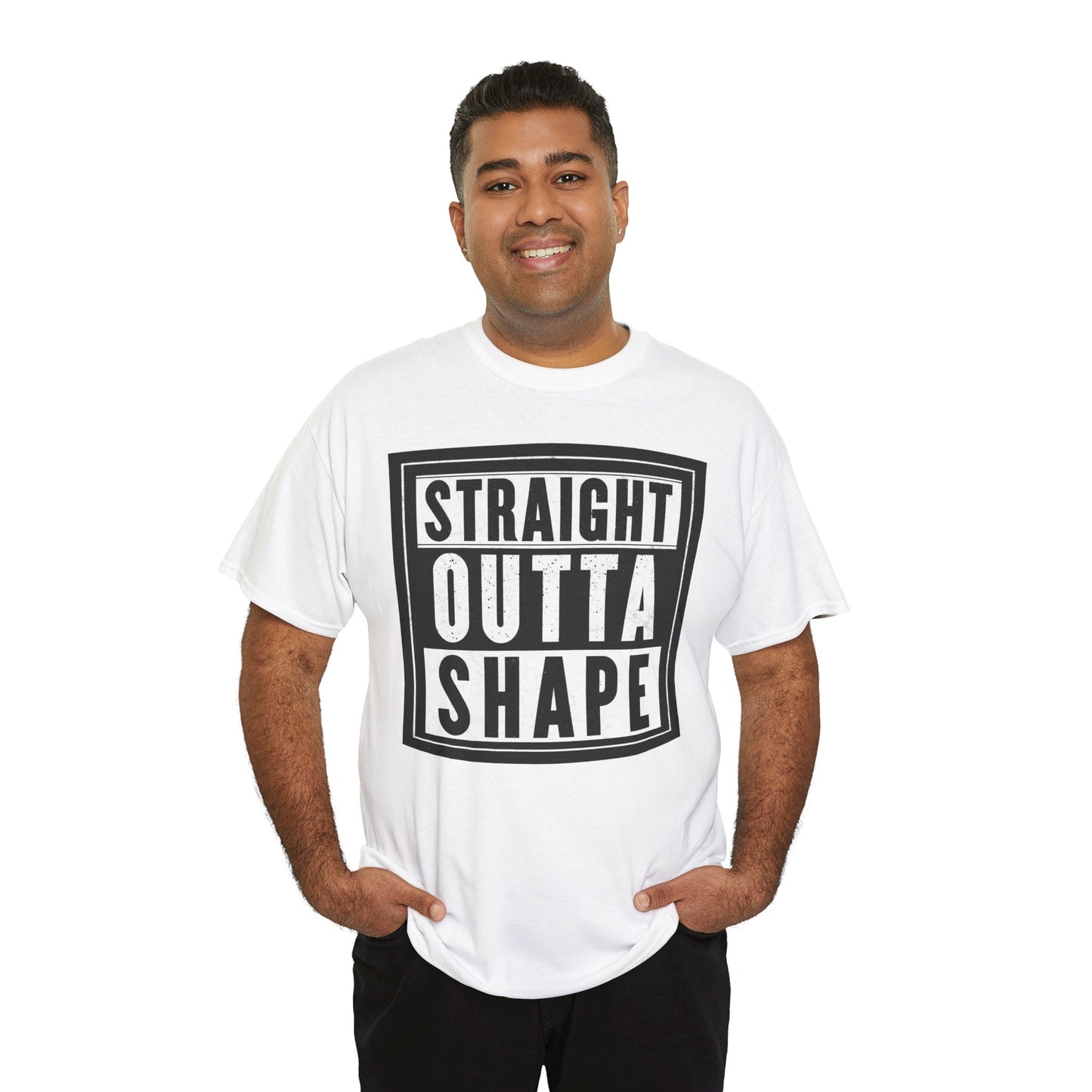 Straight Outta Shape. Heavy Cotton T-Shirt