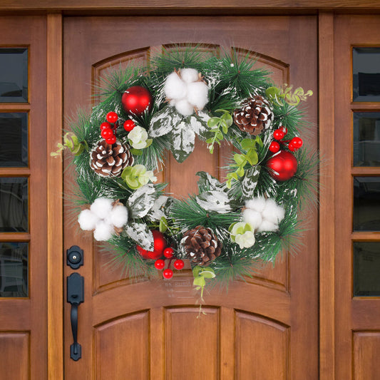 Christmas Simulation Pinecone Wreath