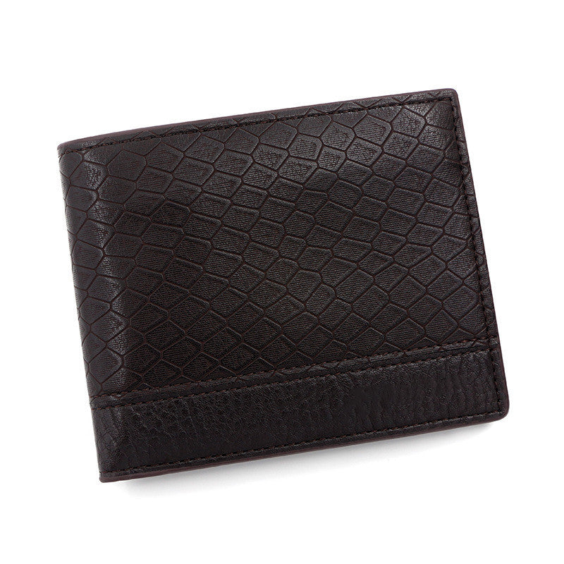 Large Capacity Embossed Snake Pattern Wallet