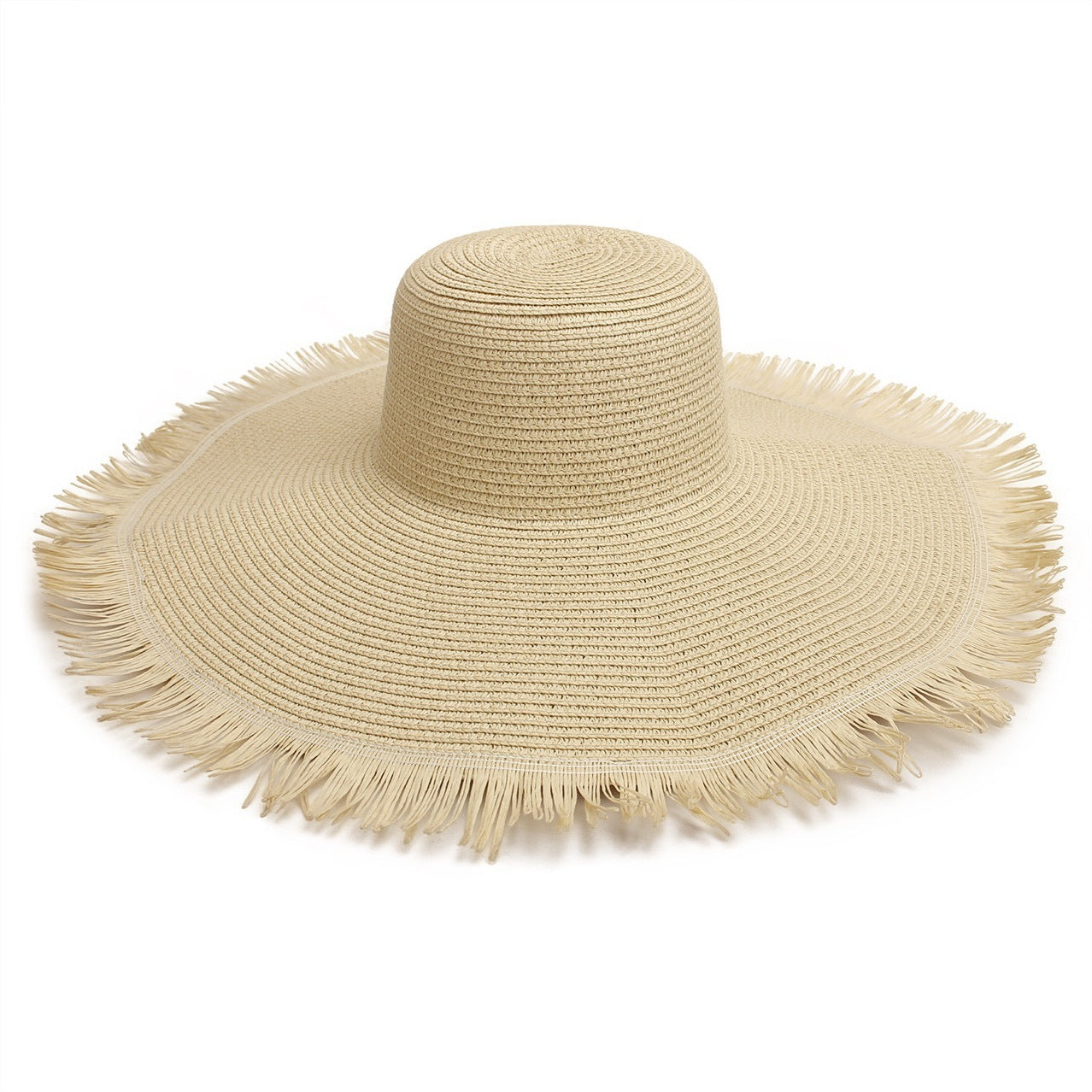 Big Brim Beach Woven Brim Straw Hat