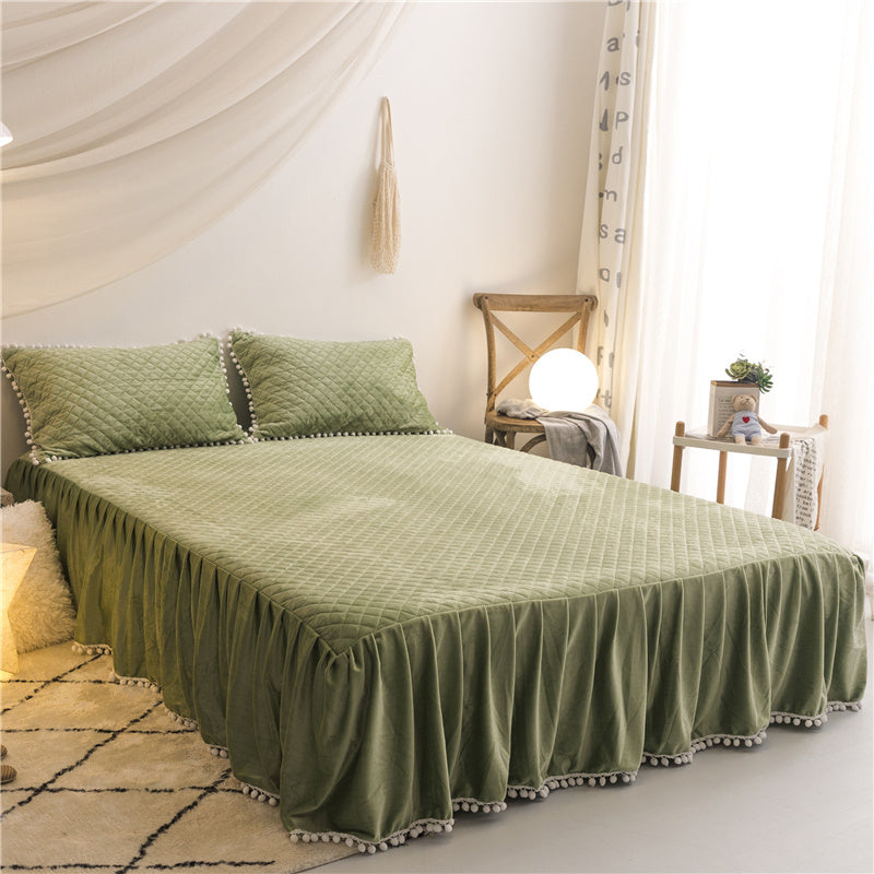 Korean mink velvet bedding set