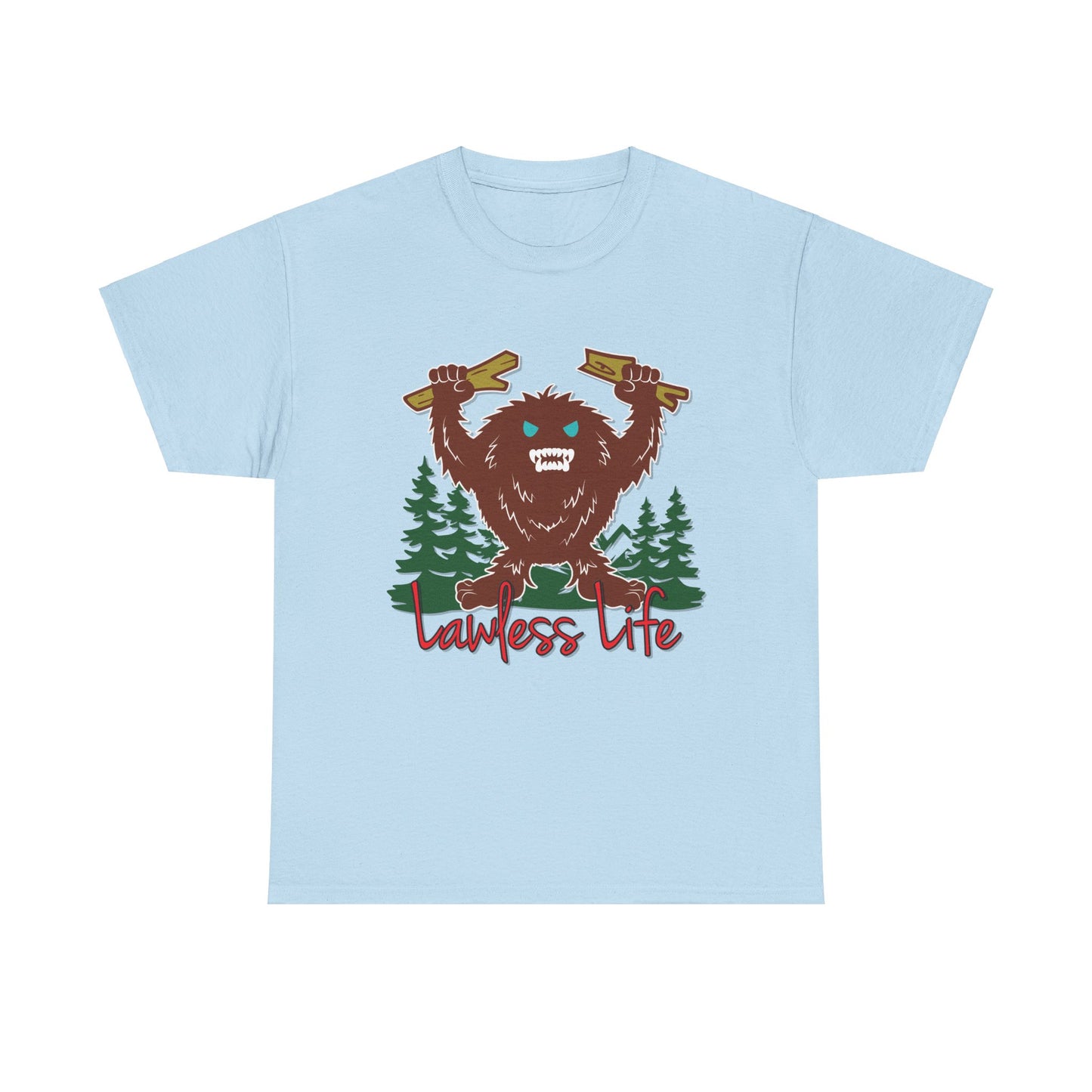 Lawless Life Sasquatch. Heavy Cotton T-Shirt