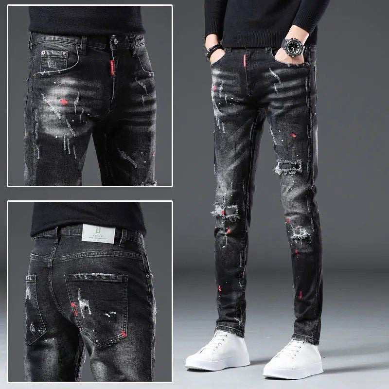 Men's Korean-style Trendy Slim Fit Skinny Pants