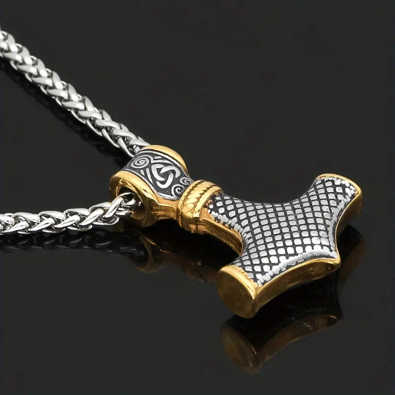 Thors Hammer Men's Pendant Necklace.