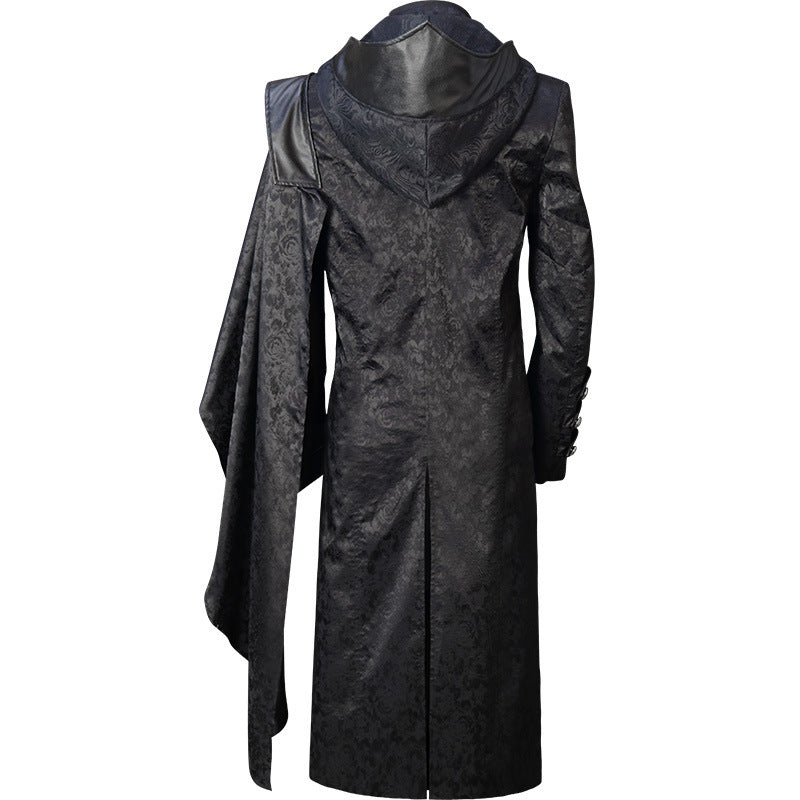 Leather Punk Gothic Cape Coat