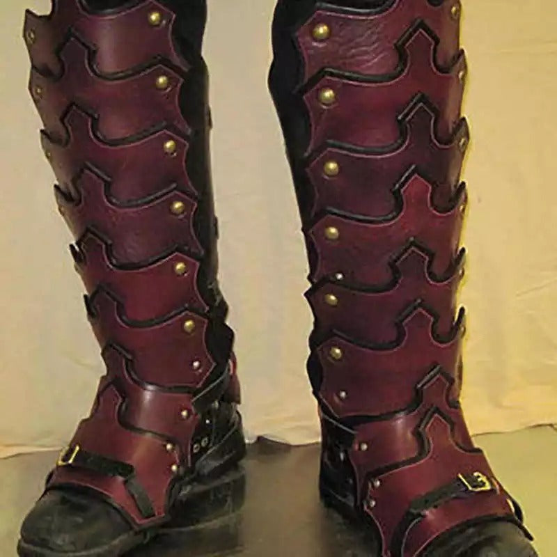 European Medieval Court Warrior Leg Guard Props