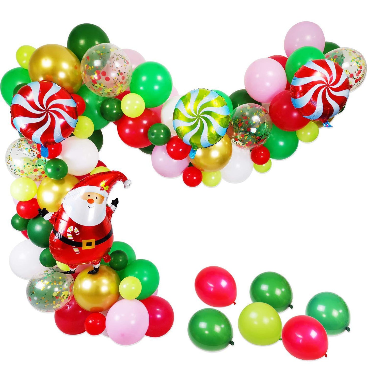 Christmas balloon garland