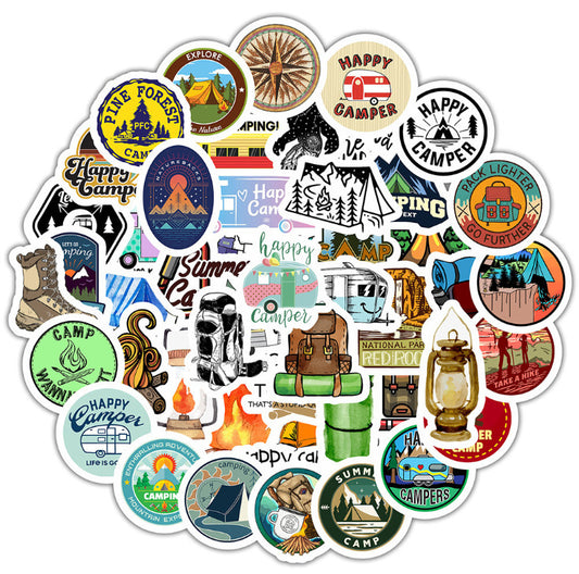 50 Outdoor / Camping Stickers