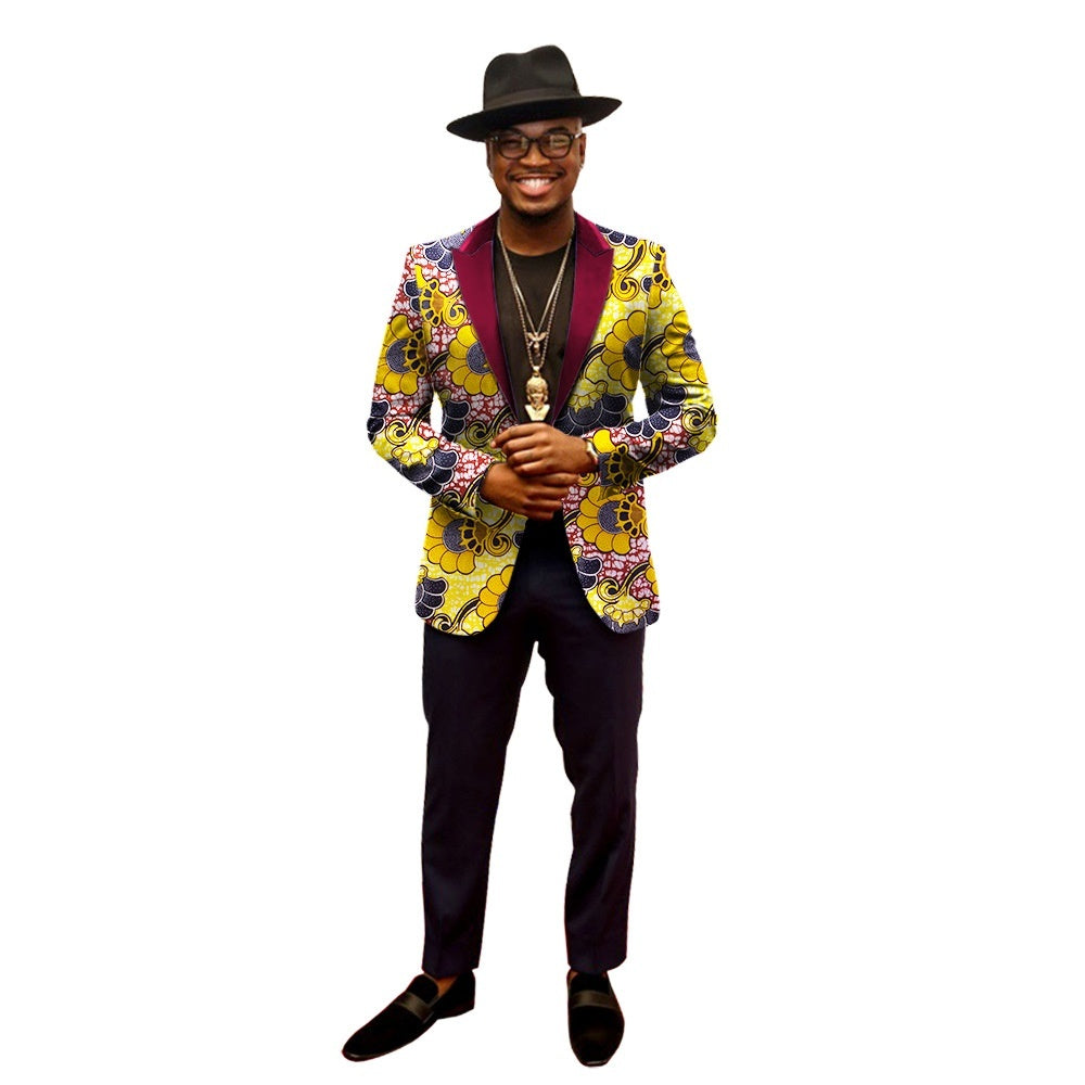 Printed Men's Suit Jacket